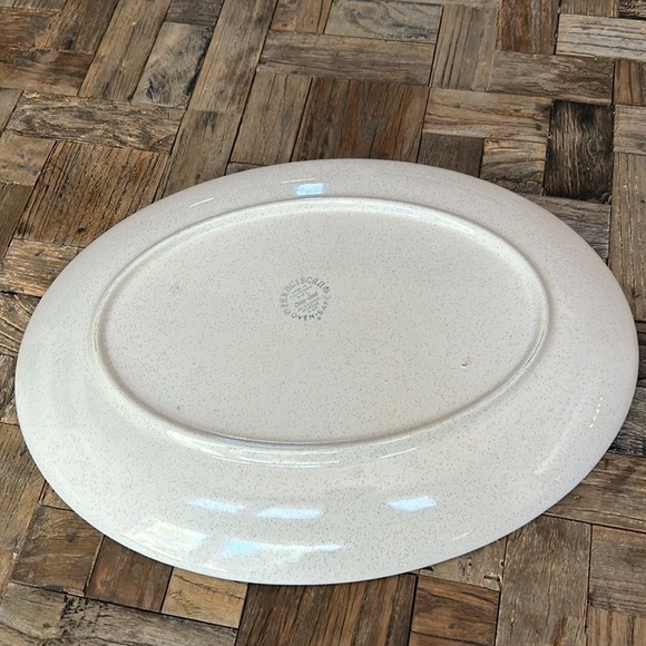 Vintage Franciscan Fern Dell Earthenware Stoneware Oval Platter - Picture 4 of 5